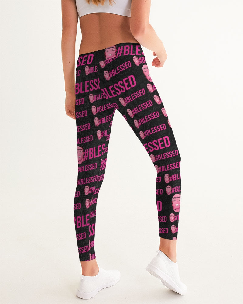 Pretty Goons - #Blessed Black Women's Yoga Pants
