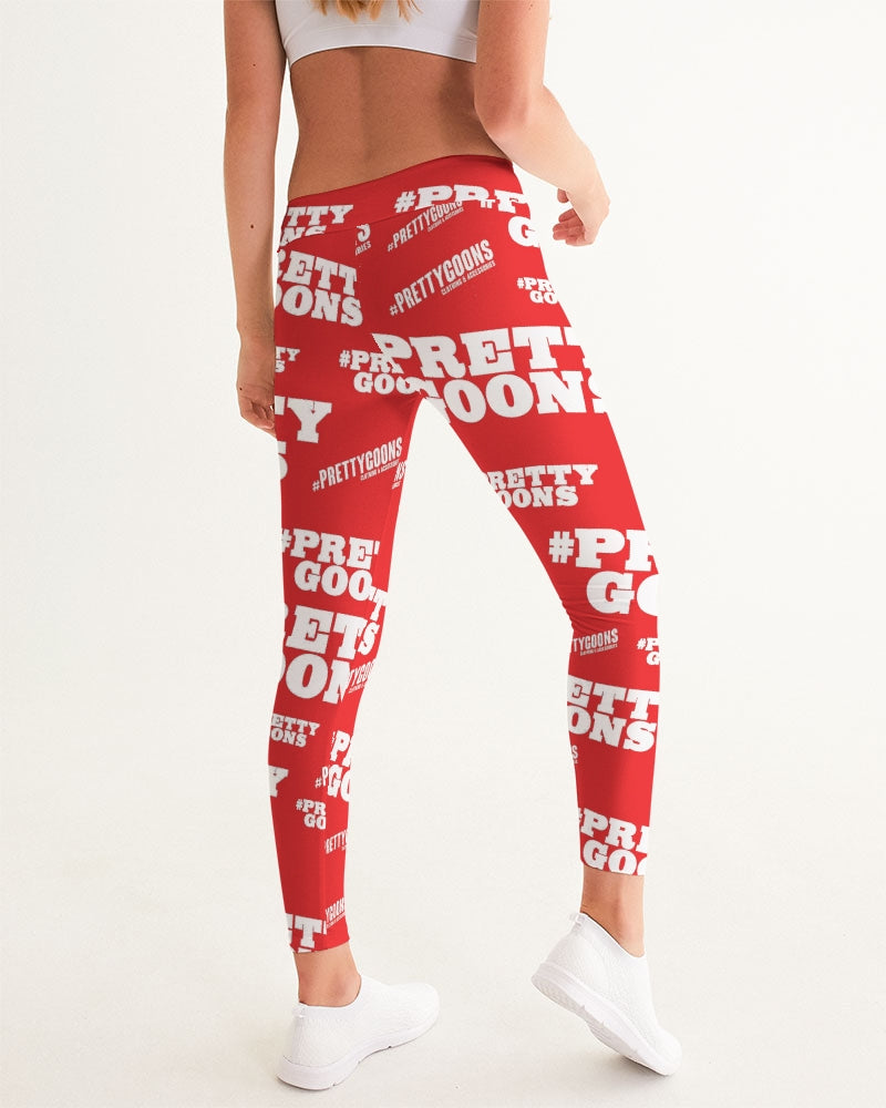 Pretty Goons Duped Red Women's Yoga Pants