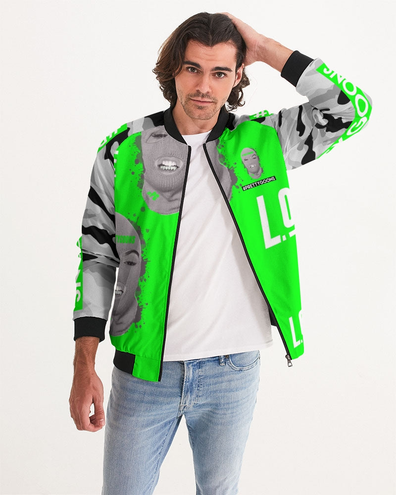 PRETTY GOONS LOVE LIME Men's Bomber Jacket