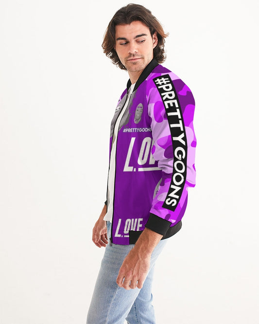 Pretty Goons Love Purple Men's Bomber Jacket