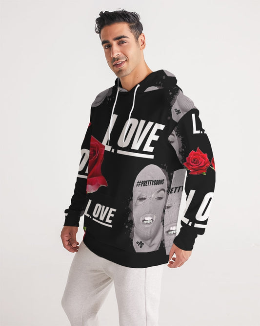 Love BLACK Men's Hoodie ROSE