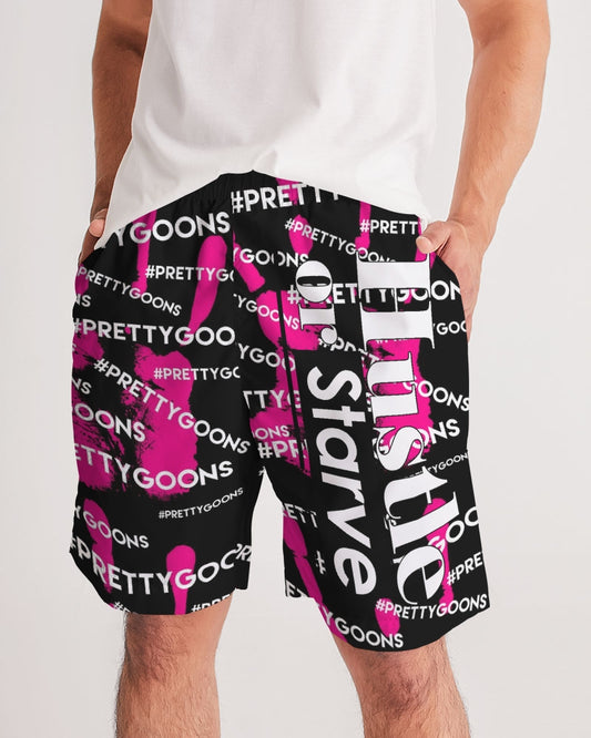HIGH FIVE PINK Men's Jogger Shorts