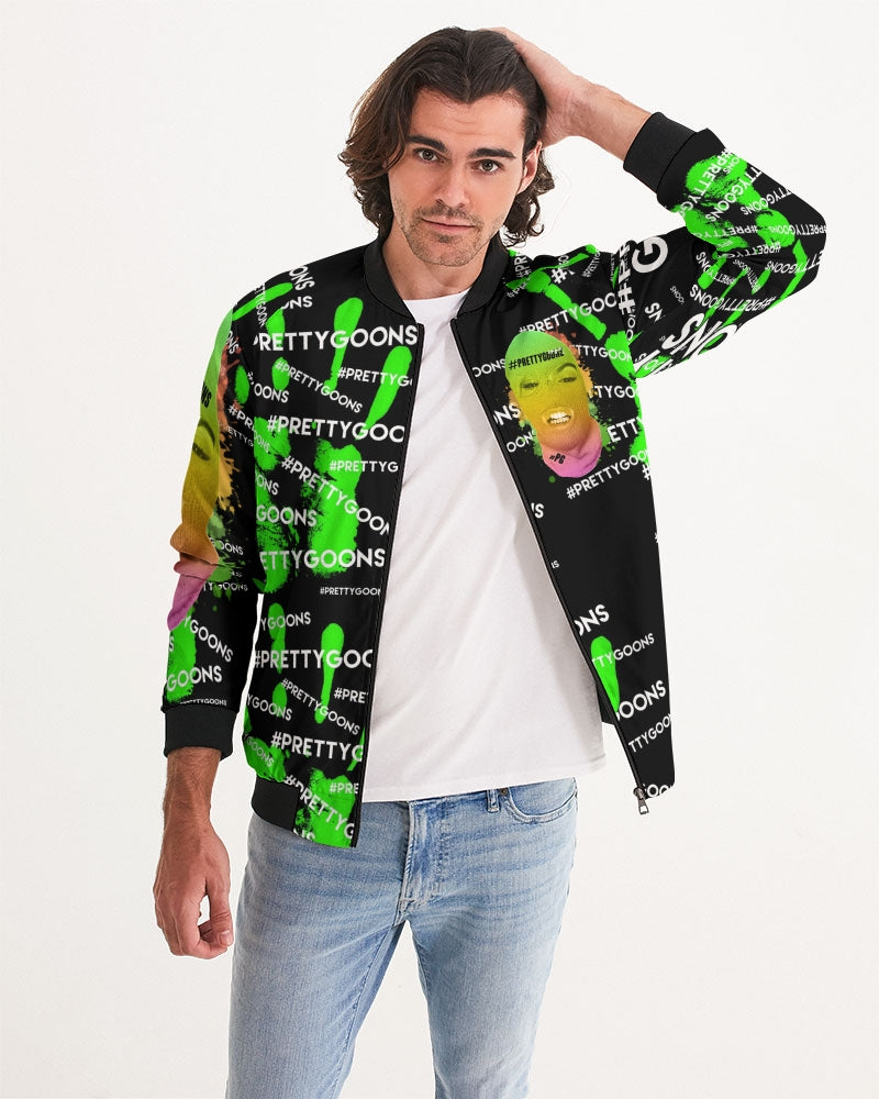 Pretty Goons HIGH FIVE LIME Men's Bomber Jacket