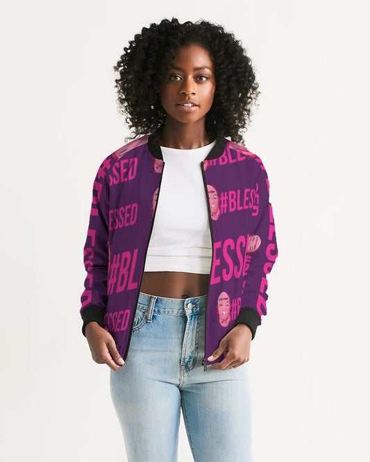 Pretty Goons - #Blessed Women's Bomber Jacket