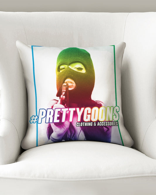 Pretty Goons Rainbow Guns Throw Pillow Case 16"x16"