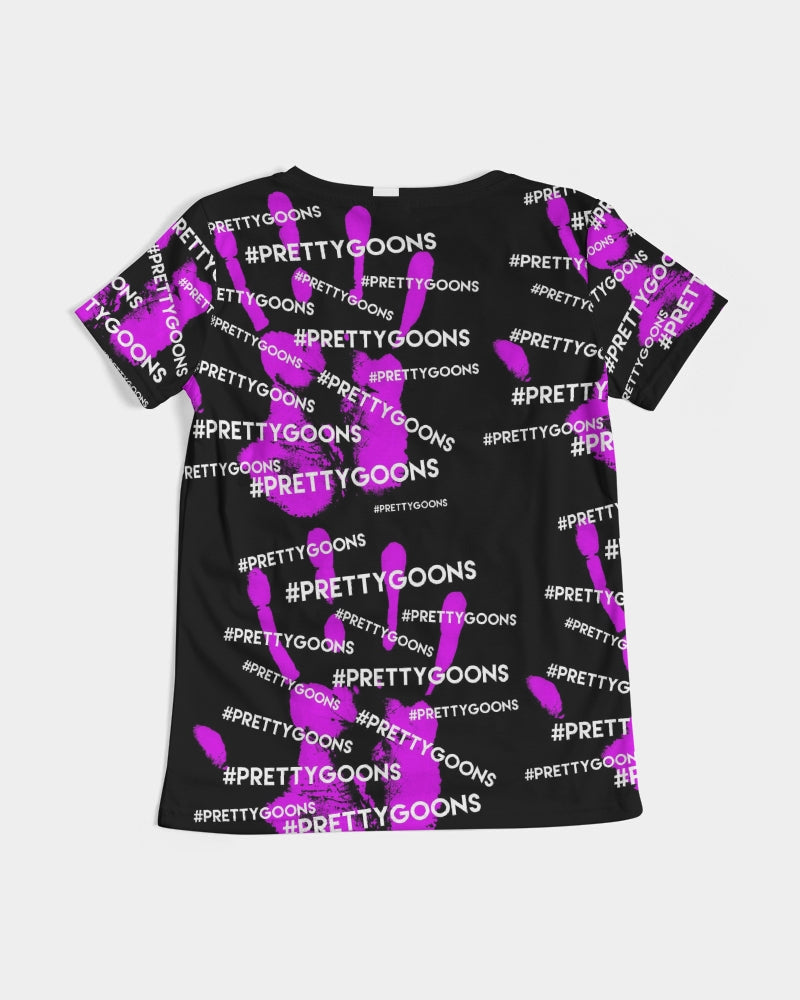 HIGH-FIVE-PURPLE Women's V-Neck Tee