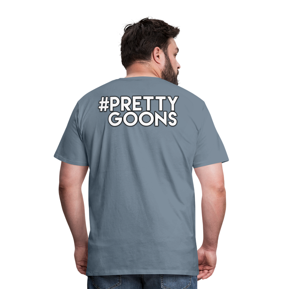 PRETTY GOONS BIG SKI MASK Men's Premium T-Shirt - steel blue