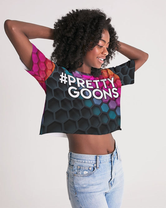 Pretty Goons Hexagon Women's Lounge Cropped Tee