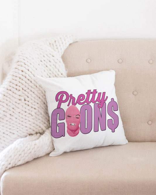 Pretty Goons Throw Pillow Case 16"x16"