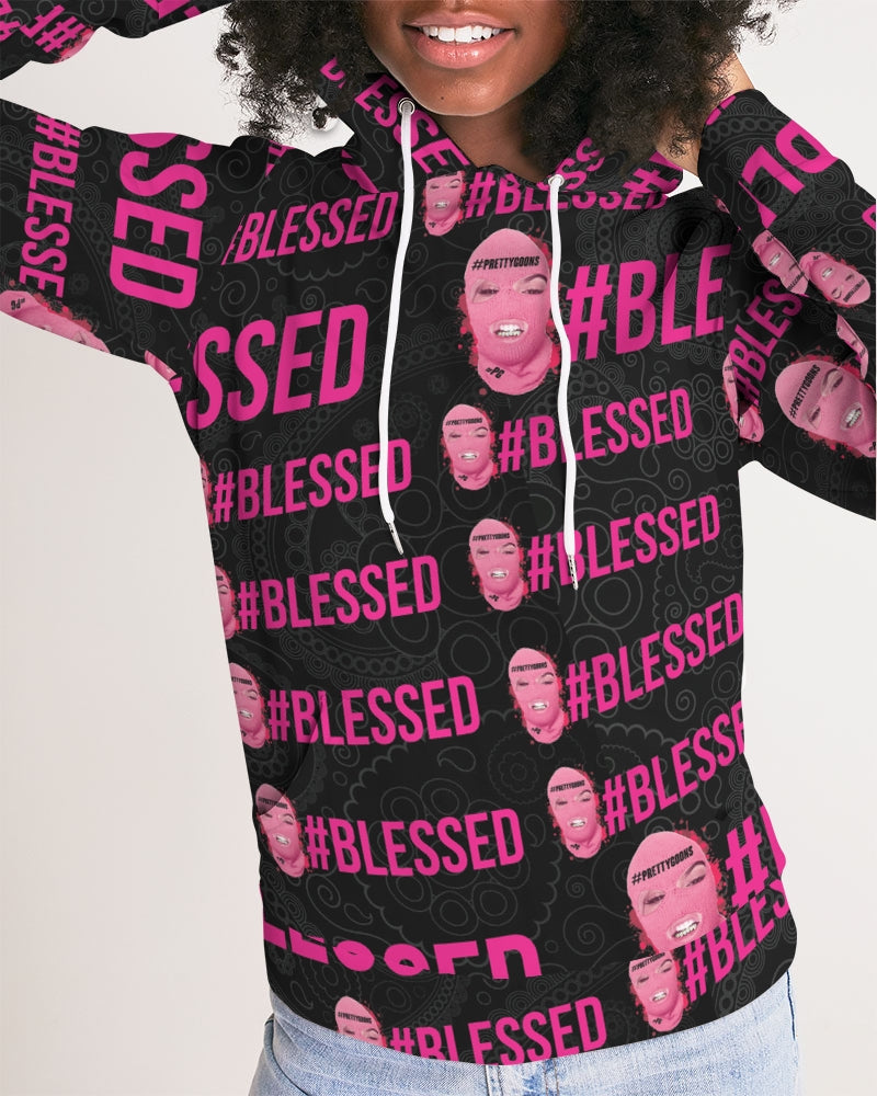 Pretty Goons - #Blessed Black Women's Hoodie