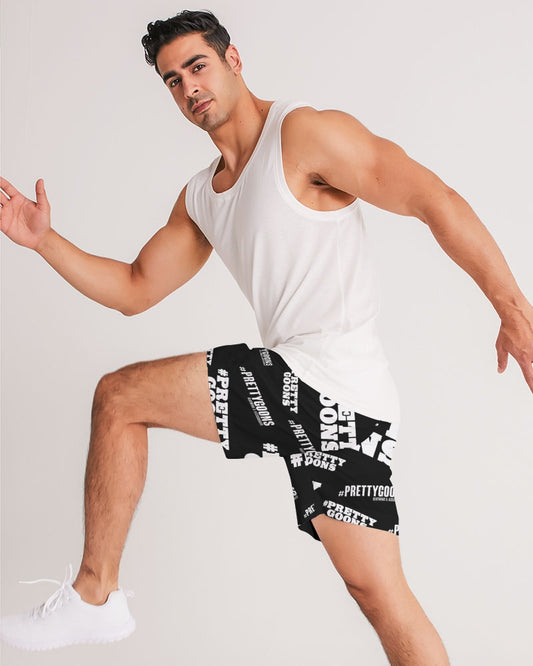 Pretty Goons Duped BLACK Men's Jogger Shorts