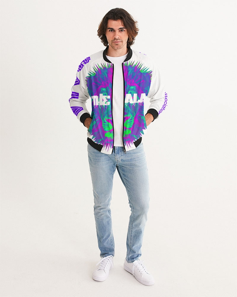 American Lion Association: Ethan Chapter 1 (Purple/Green) Men's Bomber Jacket