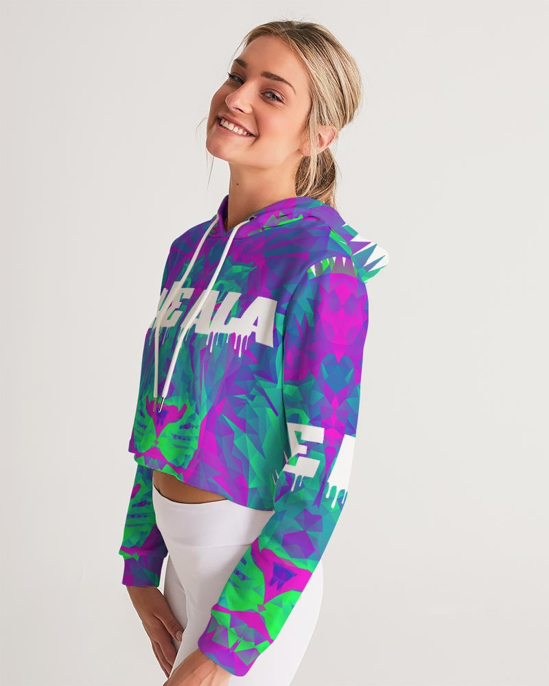American Lion Association: Ethan Chapter 1 (Purple/Green) Women's Cropped Hoodie