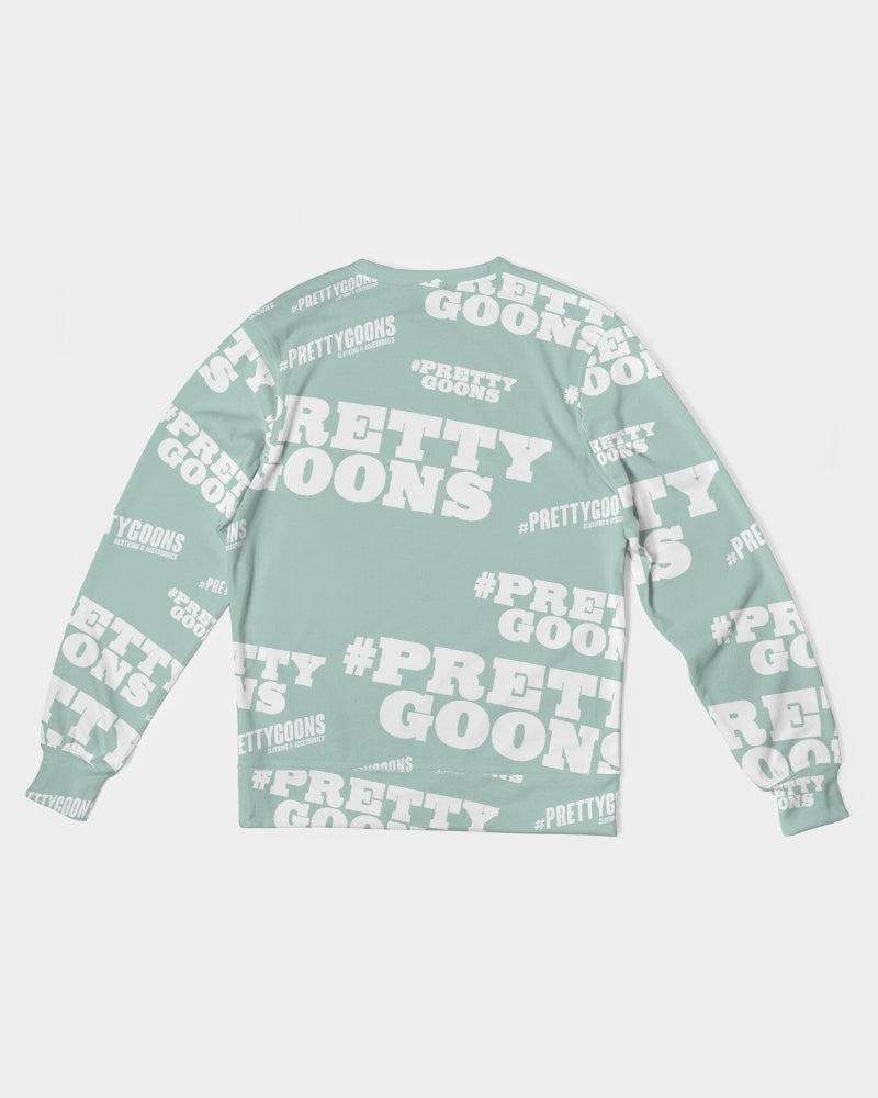 Pretty Goons Duped Mint Green Men's Classic French Terry Crewneck Pullover