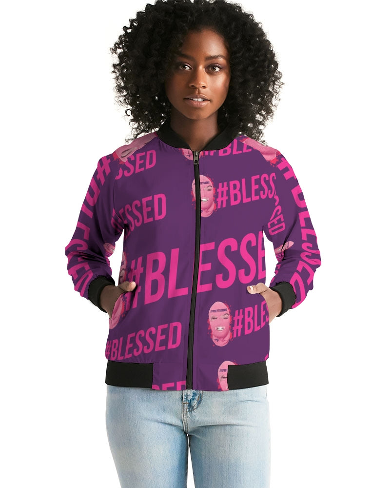 Pretty Goons - #Blessed Women's Bomber Jacket