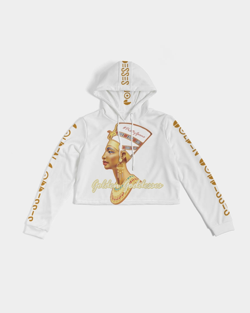 Golden Goddesses Part II Women's Cropped Hoodie