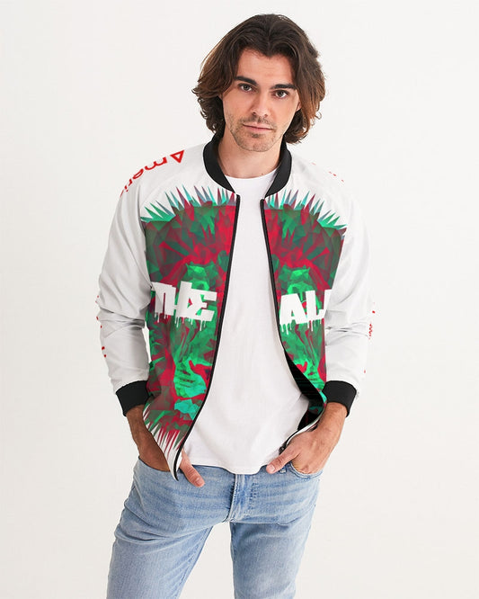 American Lion Association: Ethan Chapter 1 (Green/Red) Men's Bomber Jacket