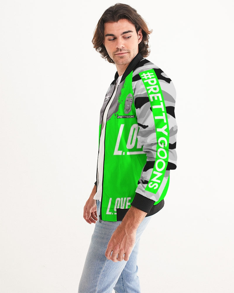 PRETTY GOONS LOVE LIME Men's Bomber Jacket