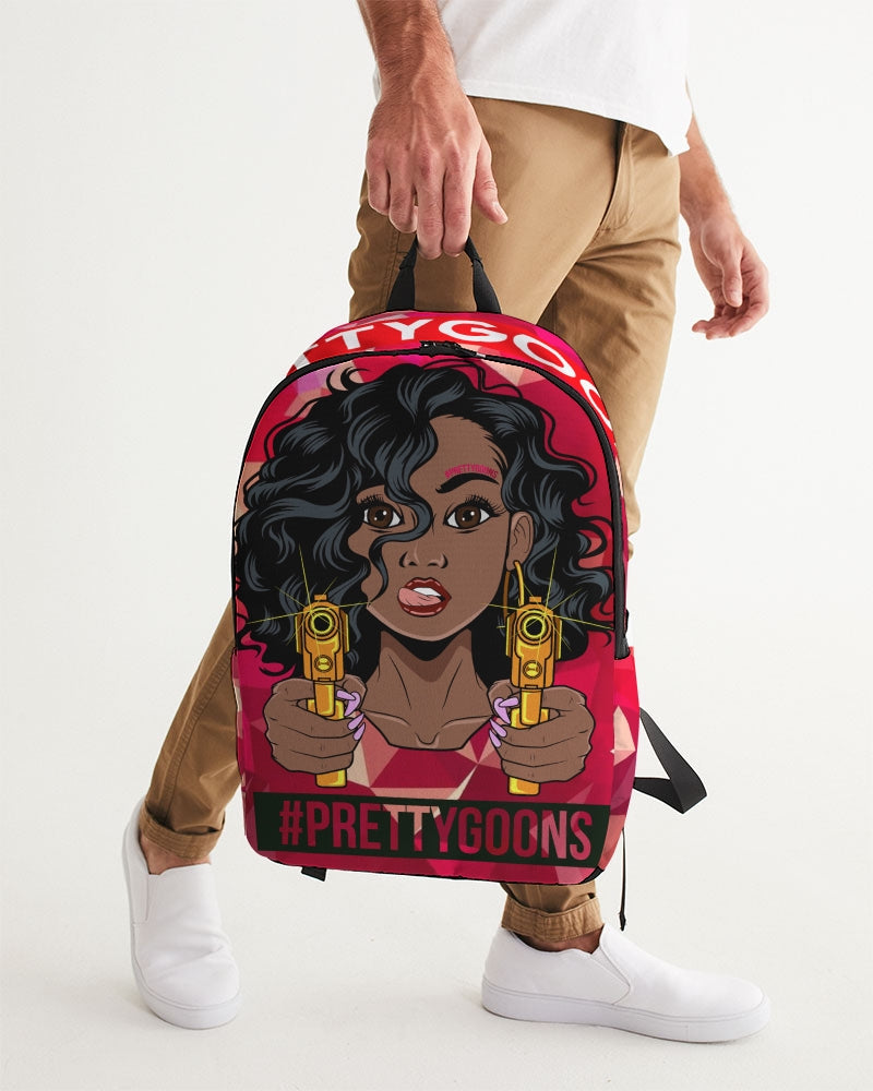 Pretty Goons Big Face - Red Large Backpack