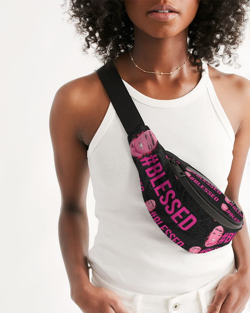 Pretty Goons - #Blessed Black Crossbody Sling Bag