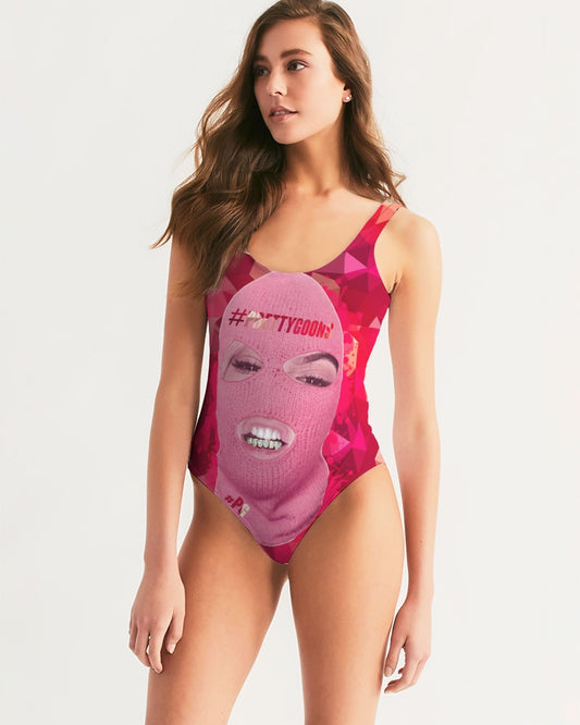 Big Face - Red Women's One-Piece Swimsuit