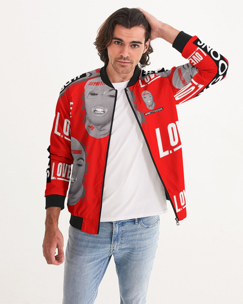 Pretty Goons RED Love  Men's Bomber Jacket