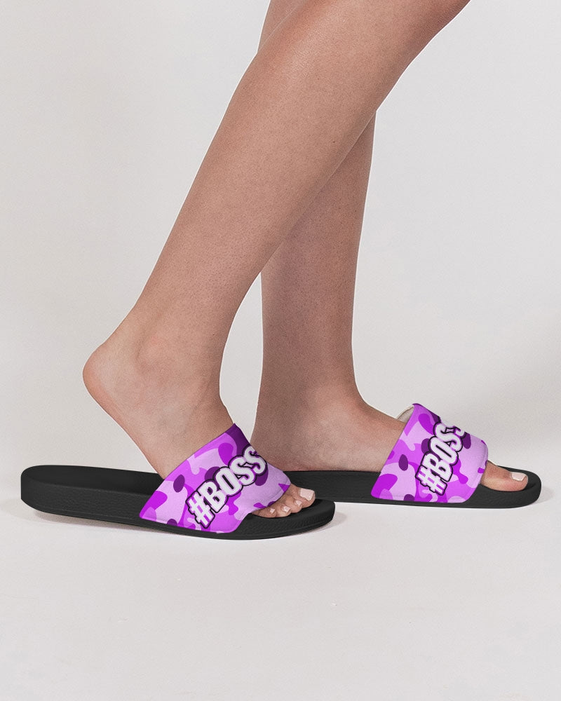 Pretty Goons Purple Camo Women's Slide Sandal
