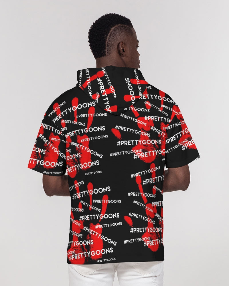 HIGH FIVE RED Men's Premium Heavyweight Short Sleeve Hoodie