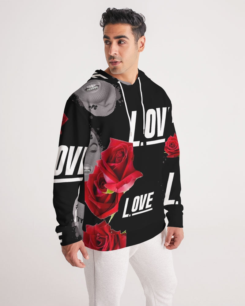 Love BLACK Men's Hoodie ROSE