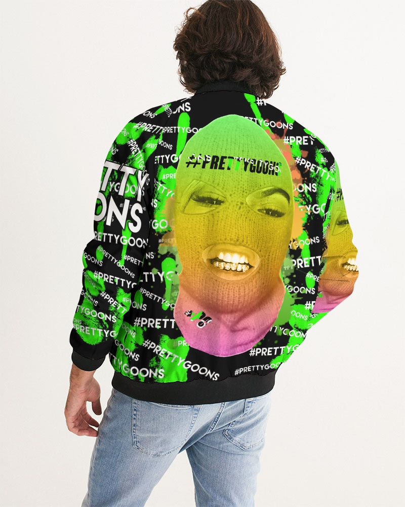 Pretty Goons HIGH FIVE LIME Men's Bomber Jacket