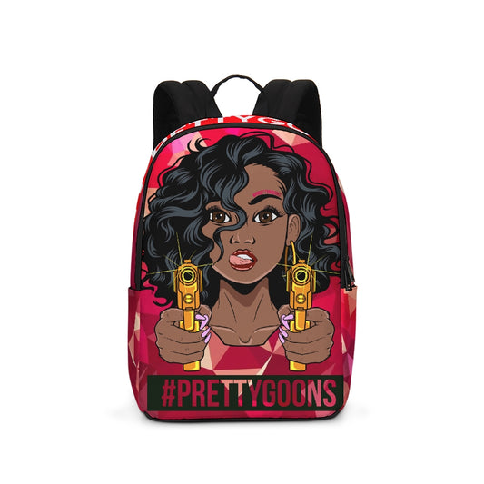 Pretty Goons Big Face - Red Large Backpack