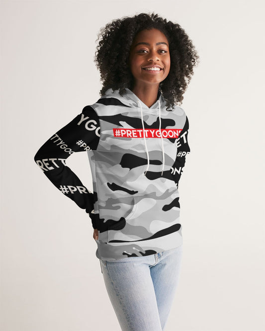 PRETTY GOONS GREY CAMO Women's Hoodie