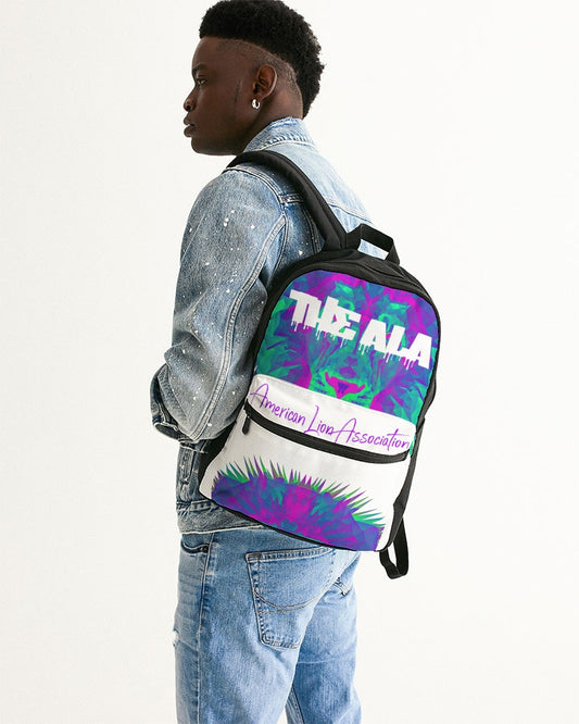 American Lion Association: Ethan Chapter 1 (Purple/Green) Small Canvas Backpack