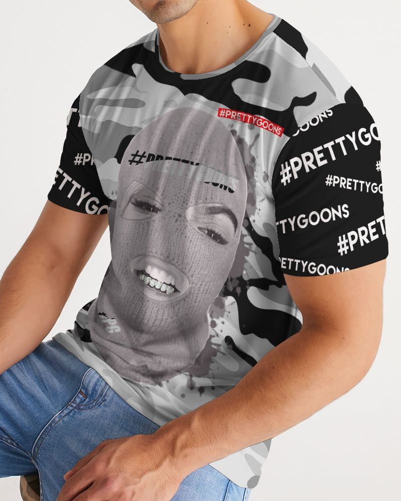 PRETTY GOONS GREY CAMO Men's Tee