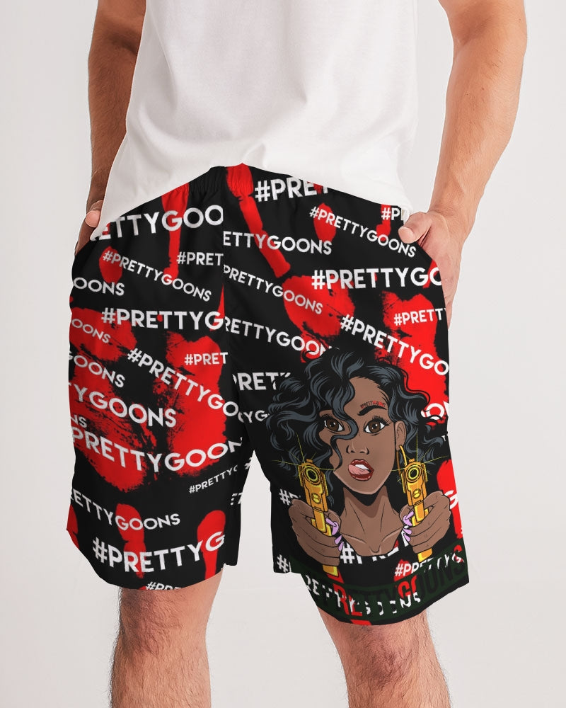 HIGH FIVE RED Men's Jogger Shorts