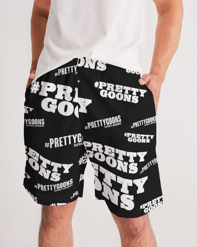 Pretty Goons Duped BLACK Men's Jogger Shorts