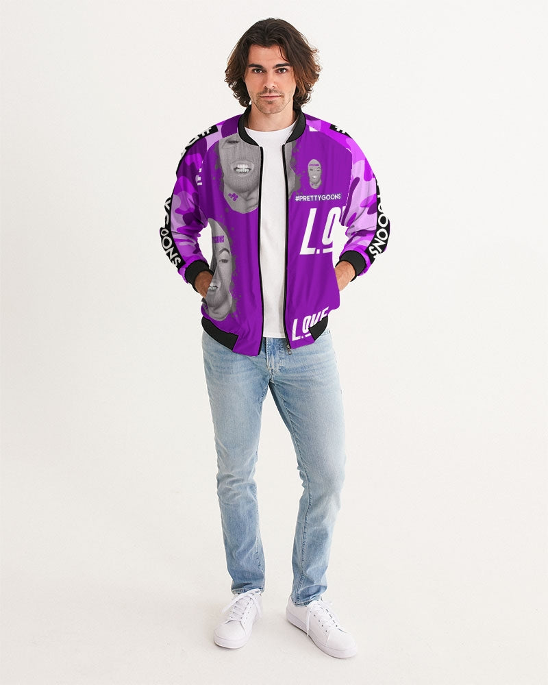 Pretty Goons Love Purple Men's Bomber Jacket