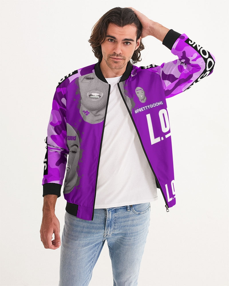 Pretty Goons Love Purple Men's Bomber Jacket