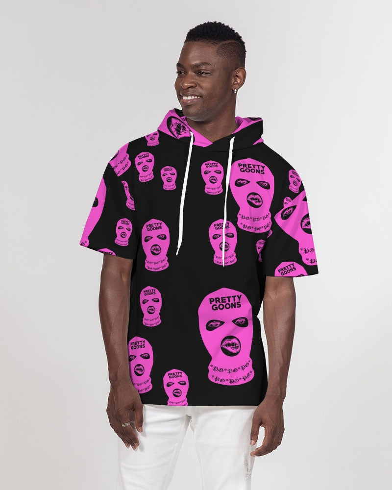 Pretty Goons all over Pink Men's Premium Heavyweight Short Sleeve Hoodie