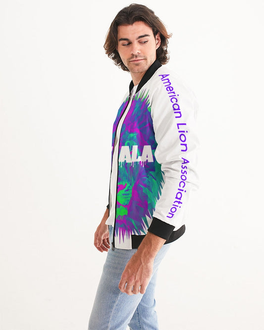 American Lion Association: Ethan Chapter 1 (Purple/Green) Men's Bomber Jacket