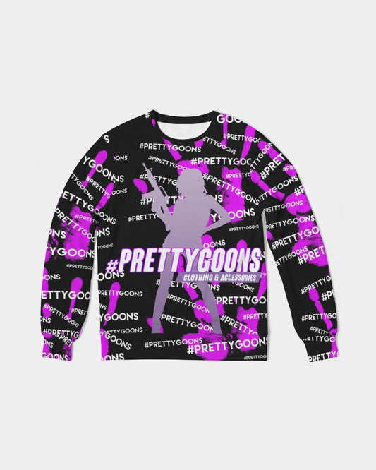 HIGH-FIVE-PURPLE Men's Classic French Terry Crewneck Pullover