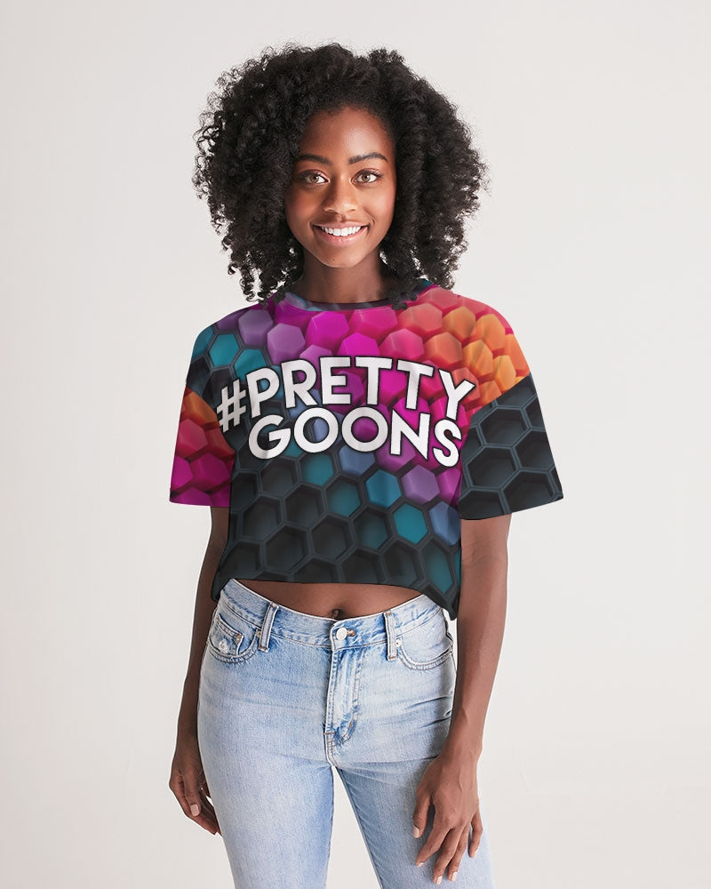 Pretty Goons Hexagon Women's Lounge Cropped Tee