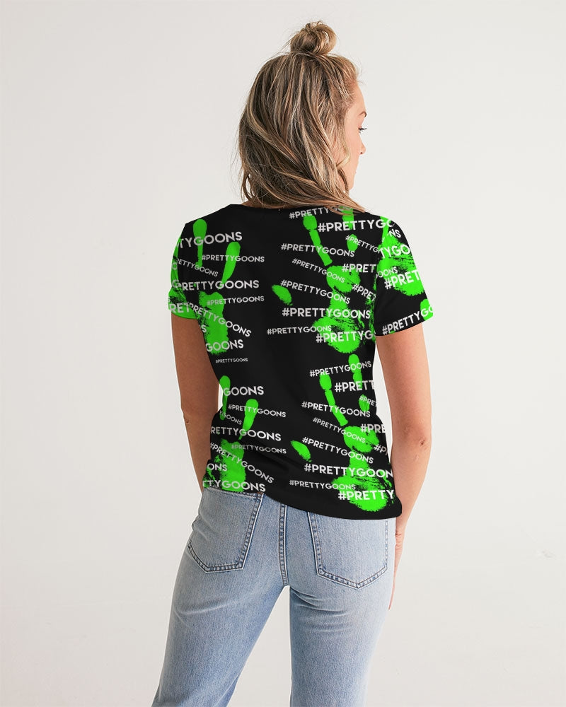 HIGH FIVE LIME Women's V-Neck Tee