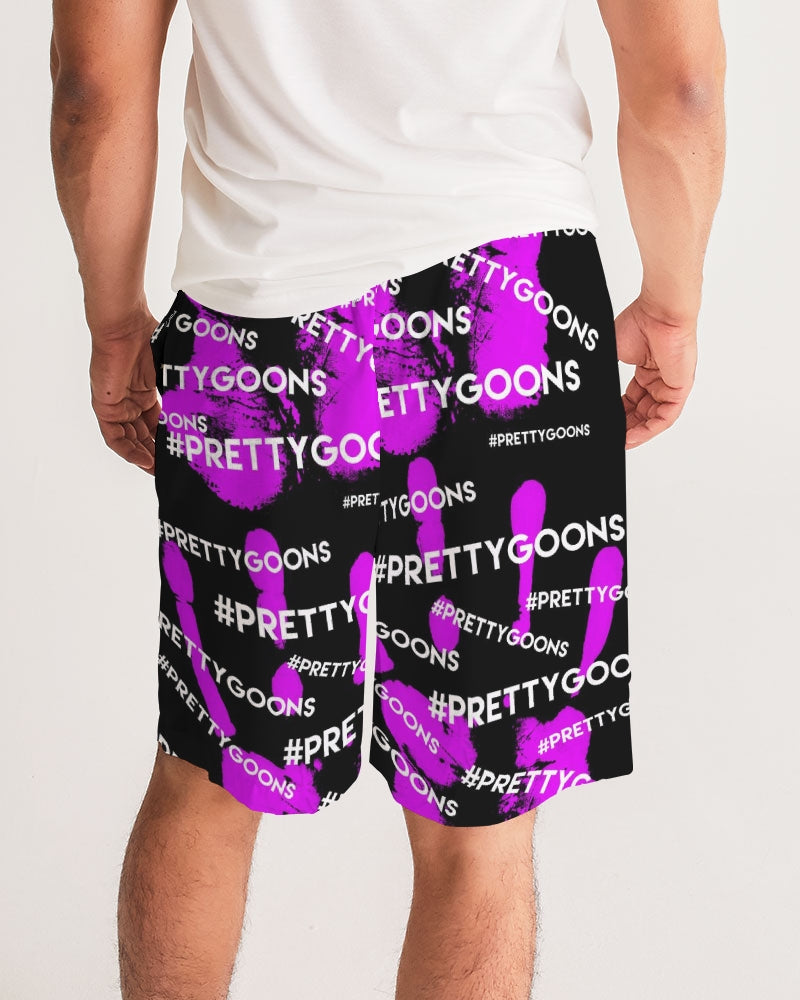 HIGH-FIVE-PURPLE Men's Jogger Shorts