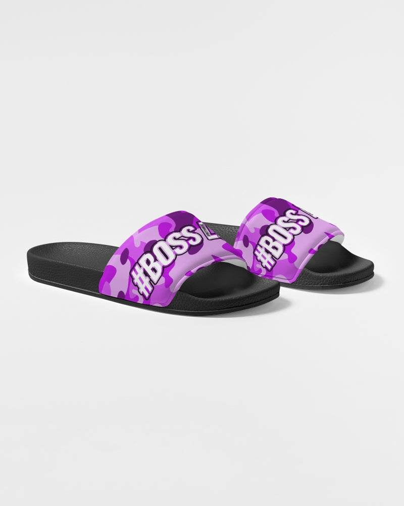 Pretty Goons Purple Camo Women's Slide Sandal