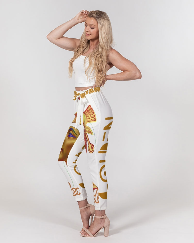 Golden Goddesses Part 1 Women's Belted Tapered Pants