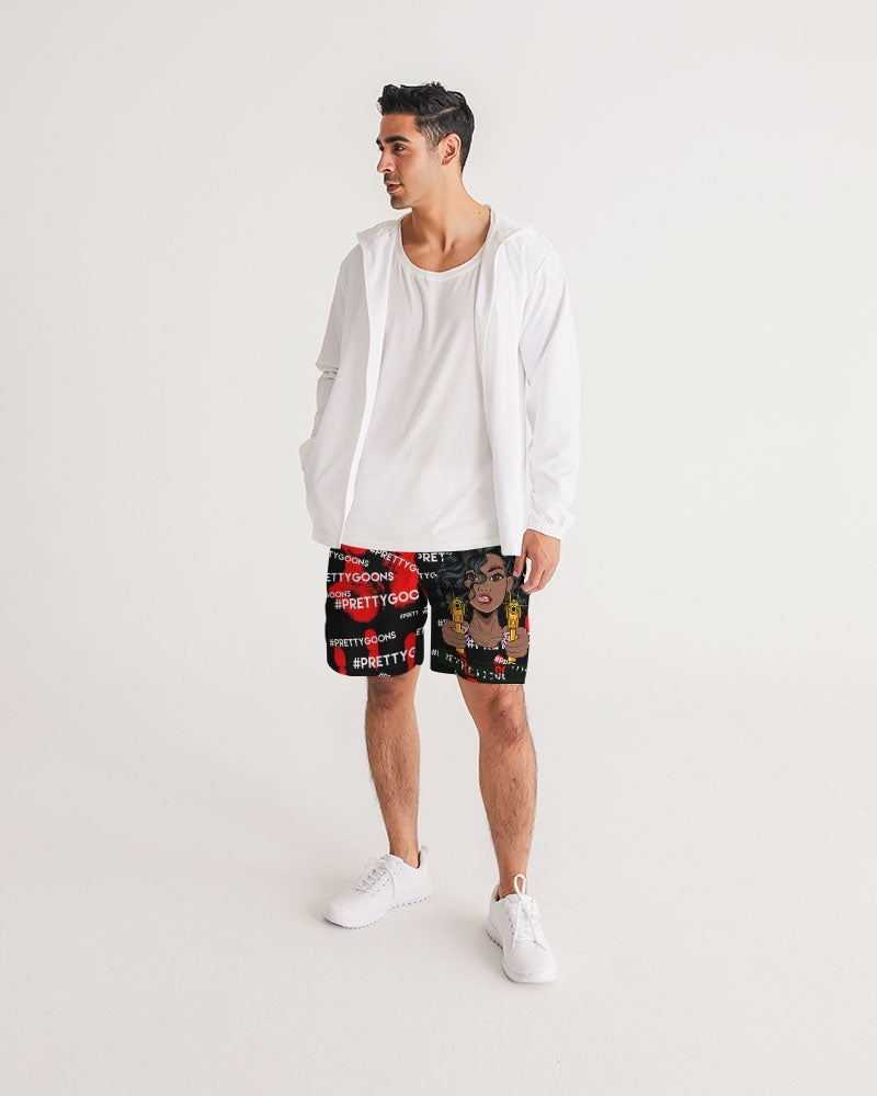 HIGH FIVE RED Men's Jogger Shorts
