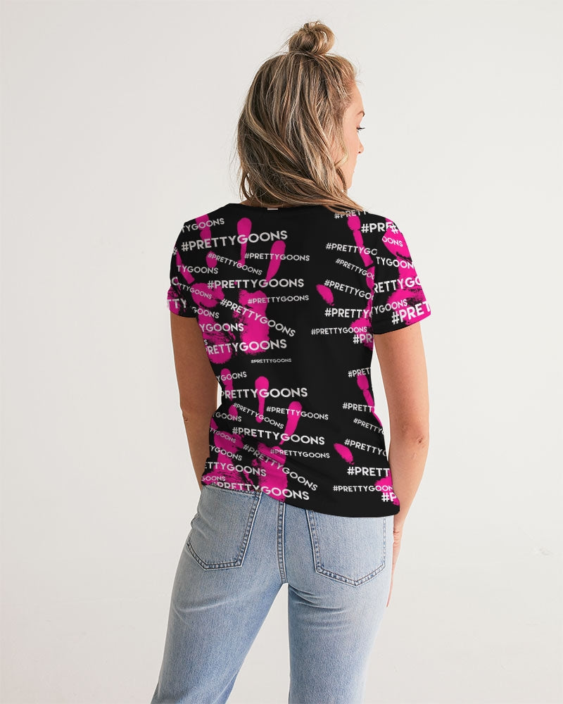 HIGH FIVE PINK Women's V-Neck Tee