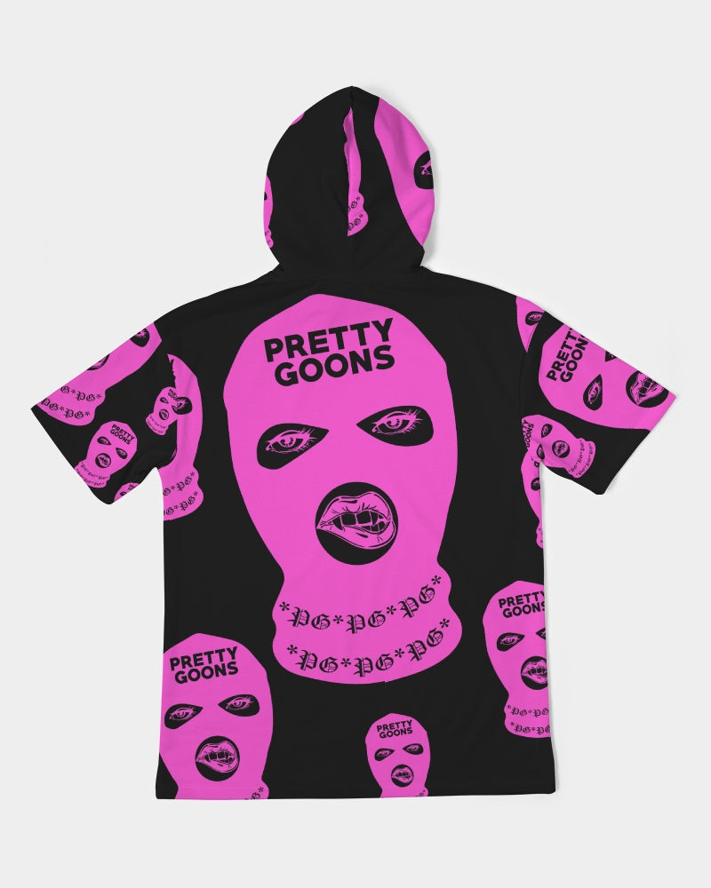 Pretty Goons all over Pink Men's Premium Heavyweight Short Sleeve Hoodie