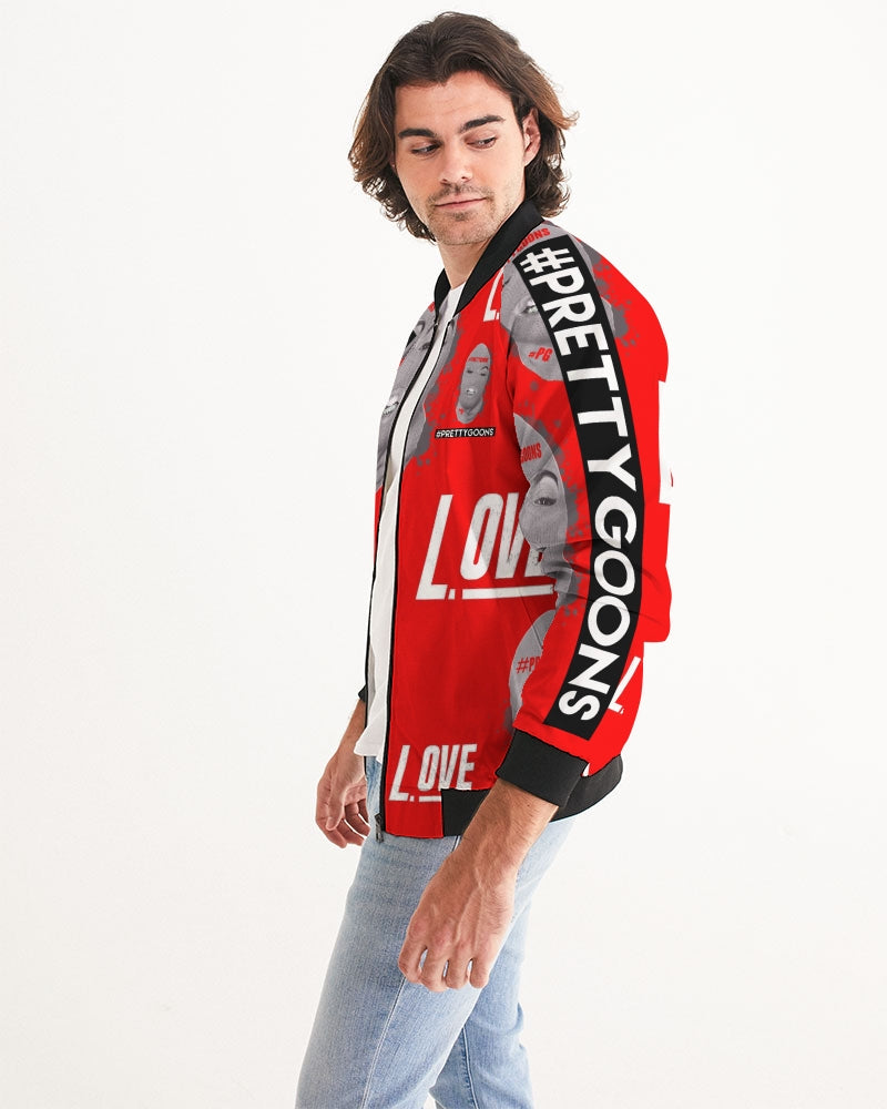 Pretty Goons RED Love  Men's Bomber Jacket